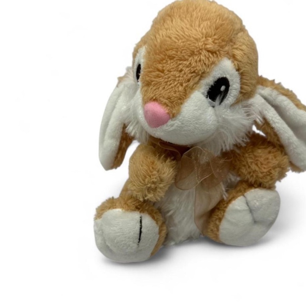 AAdorable Tan and White Plush Bunny Easter Bunny 🐰